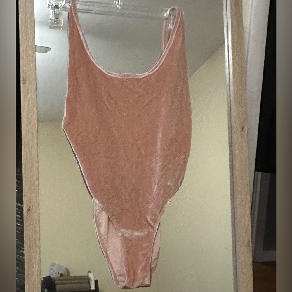 Low Back Velvet bodysuit XS NWOT